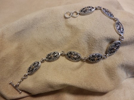 no.bil.0331-0229 Bizans modeli bileklik.925 ay.gümüş. Fiyatı : KDV dahil 285.- TL